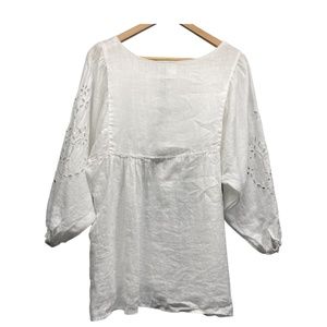 120%Lino  linen tunica dress